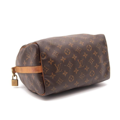 VERY USED Louis Vuitton Speedy Bandouliere 25 Brown Monogram