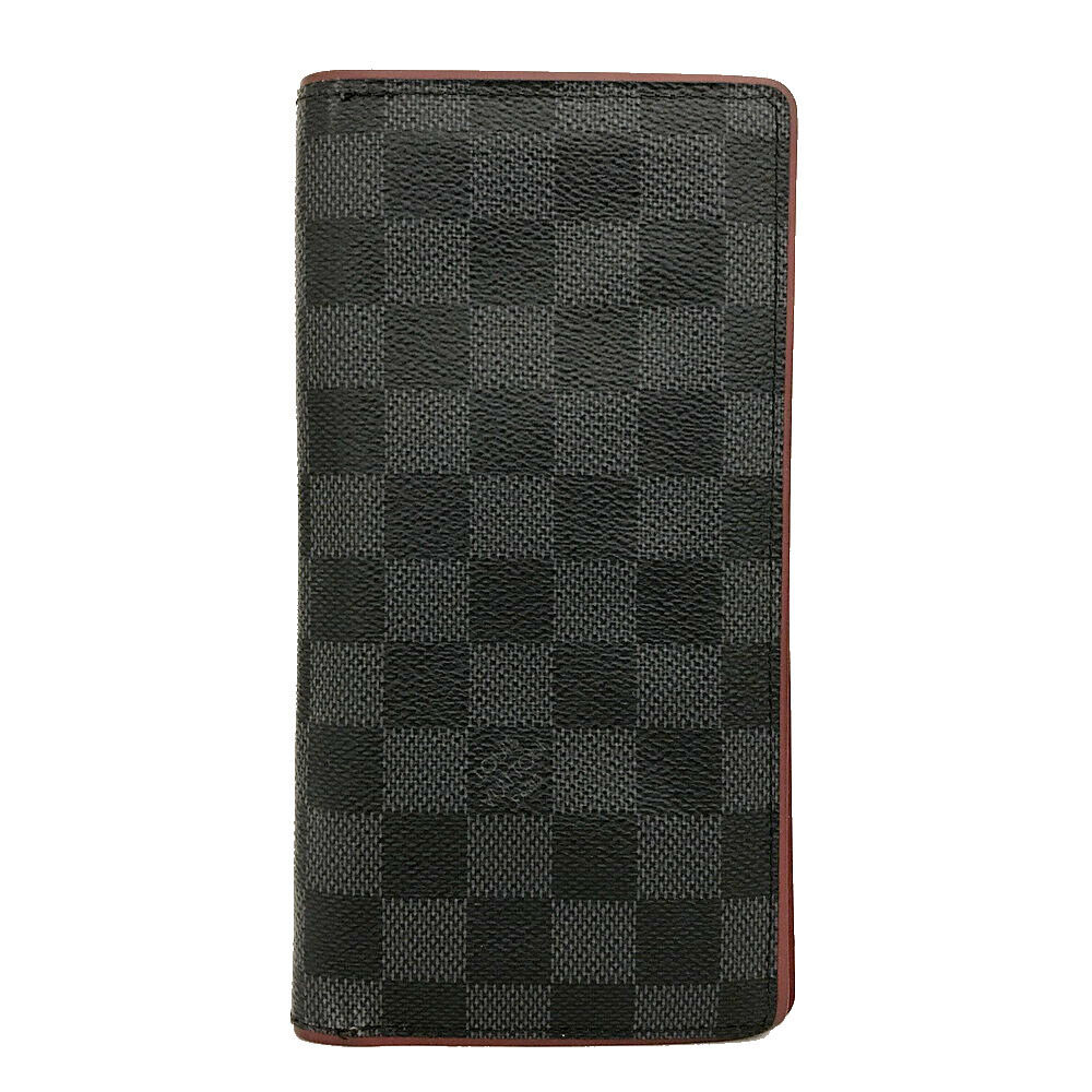 Louis Vuitton Mens Damier purchases Graphite Brazza Wallet