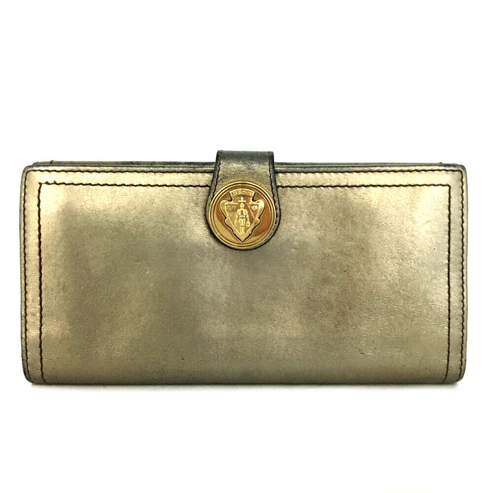 PRE-ORDER  Gucci  Patent Hysteria Continental Wallet Gold