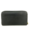 Used PRADA Saffiano Zip Around Wallet Black