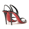 NEW Christian Louboutin Astrid Slingback Sandal EU 37.5 Black Patent Heels Pumps