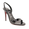 NEW Christian Louboutin Astrid Slingback Sandal EU 39 Black Patent Heels Pumps