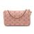 NEW Christian Louboutin Loubila Loubinthesky Laser Perforated Leather Pouch Pink