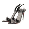 NEW Christian Louboutin Astrid Slingback Sandal EU 39 Black Patent Heels Pumps