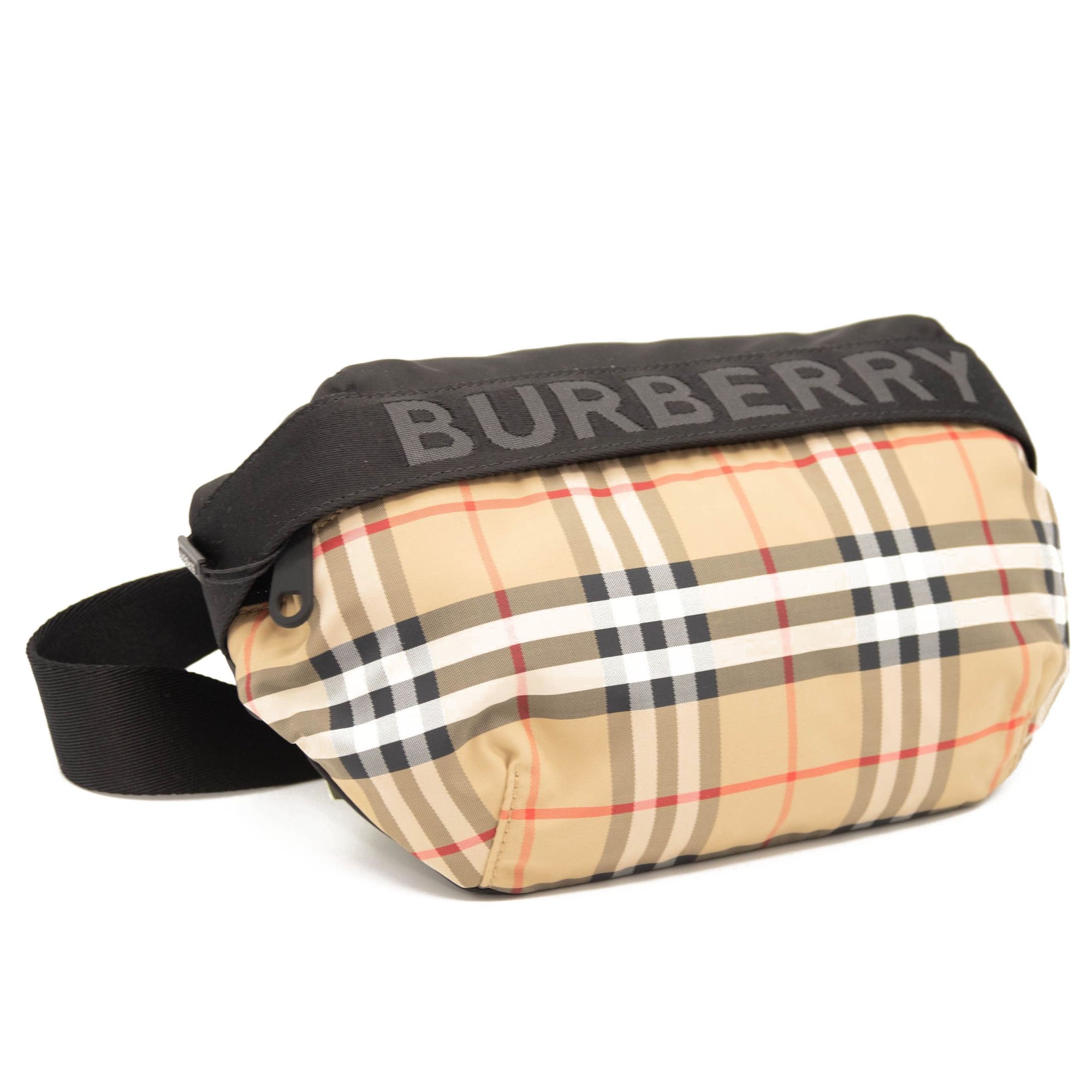 Burberry sonny logo embossed belt bag