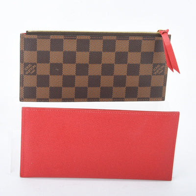 PRE-ORDER  Louis Vuitton  Damier Ebene Pochette Felicie Chain Wallet