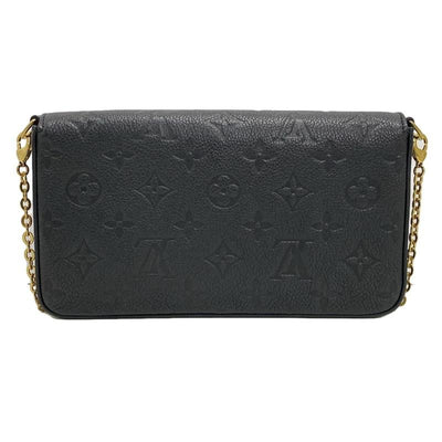 PRE-ORDER  Louis Vuitton  Empreinte Pochette Felicie Chain Wallet Black RFID