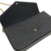 PRE-ORDER  Louis Vuitton  Empreinte Pochette Felicie Chain Wallet Black RFID