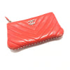 PRE-ORDER  Chanel  Flat Caviar Chevron Quilted Small Cosmetic Case Red 26*