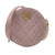 PRE-ORDER Chanel  Calfskin Quilted Pearl Round Clutch With Chain Light Pink 31*