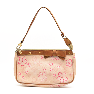 Louis Vuitton Monogram Cherry Blossom Pochette Accessories Pink