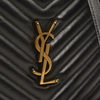 USED Saint Laurent Calfskin Matelasse Monogram Lou Camera Bag Black Tassel