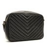 USED Saint Laurent Calfskin Matelasse Monogram Lou Camera Bag Black Tassel