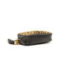 Saint Laurent Canvas Calfskin Leopard Print Monogram Mini Lou Camera Bag Brown