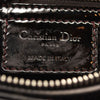 USED CHRISTIAN DIOR Patent Cannage Large Lady Dior Black