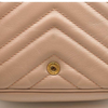 Gucci Calfskin Matelasse Super Mini GG Marmont Shoulder Bag Porcelain Rose