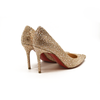 Christian Louboutin Kate 85 mm Gold Crystal Embellished Pumps EU 35