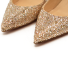 Christian Louboutin Kate 85 mm Gold Crystal Embellished Pumps EU 35