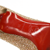 Christian Louboutin Kate 85 mm Gold Crystal Embellished Pumps EU 35