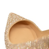 Christian Louboutin Kate 85 mm Gold Crystal Embellished Pumps EU 35