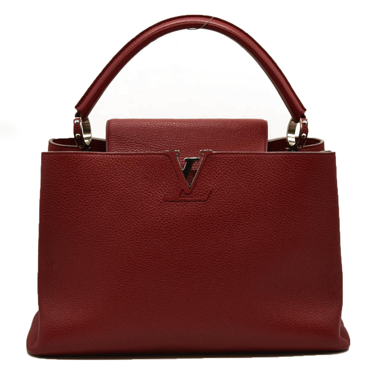 Louis Vuitton  Taurillon Capucines MM Rubis Tote