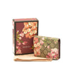 USED GUCCI GG Supreme Monogram Blooms Card Case Beige Multicolor Dry Rose