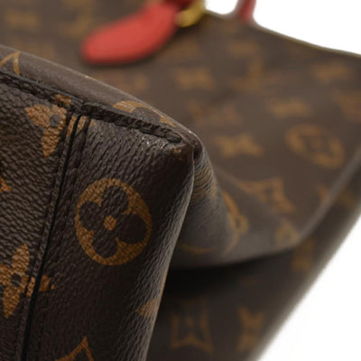 LOUIS VUITTON  Monogram Flower Tote Coquelicot