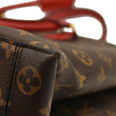 LOUIS VUITTON  Monogram Flower Tote Coquelicot