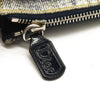 CHRISTIAN DIOR Grained Calfskin Saddle Bag Dark Gray Navy Multi