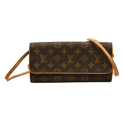 LOUIS VUITTON Monogram Pochette Twin GM FL0011