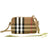 Burberry Calfskin Vintage Check Small Camera Bag Archive Beige