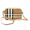 Burberry Calfskin Vintage Check Small Camera Bag Archive Beige