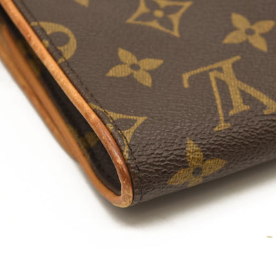 LOUIS VUITTON Monogram Pochette Twin GM FL0011