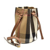 $1450 Burberry Checkered Drawstring Shoulder Bag