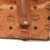 MCM cognac visetos travel cosmetic bag