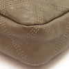 Saint Laurent  Grained Lambskin Quilted Mini Becky Double Zip Bag Taupe