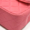 Chanel Jersey Quilted Mini Rectangular Flap Pink 19*