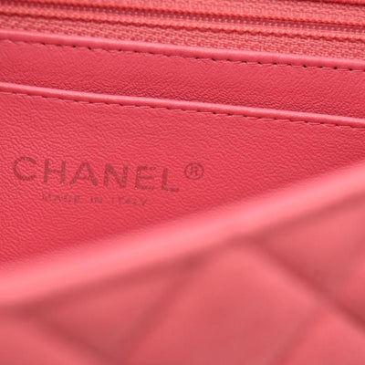 Chanel Jersey Quilted Mini Rectangular Flap Pink 19*