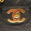 Chanel  Lambskin Quilted XL Jumbo Single Flap Black