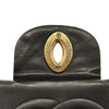 Chanel  Lambskin Quilted XL Jumbo Single Flap Black