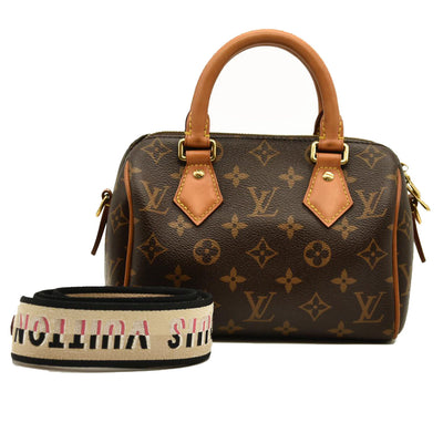 Louis Vuitton  Monogram Speedy Bandouliere 20 Black