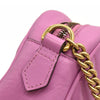 Gucci  Calfskin Matelasse Mini GG Marmont Chain Shoulder Bag Candy Mousse