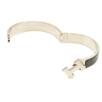 Hermès Black Enamel Wide Clic Clac Pm Bracelet