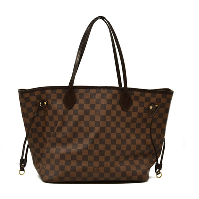 Louis Vuitton  Damier Ebene Neo Neverfull MM Rose Ballerine