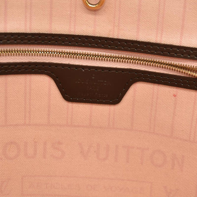 Louis Vuitton  Damier Ebene Neo Neverfull MM Rose Ballerine