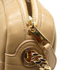 BURBERRY Calfskin Quilted Small Lola Camera Bag Beige