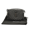 SAINT LAURENT  Calfskin Matelasse Monogram Lou Camera Bag Black