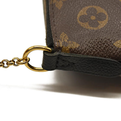 Louis Vuitton  Monogram Pallas Clutch Black