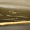 $3100 SAINT LAURENT Calfskin Croc Embossed Monogram Kate Tassel Chain Wallet