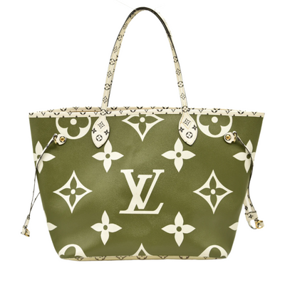 Louis Vuitton Monogram Giant Neverfull MM Kaki with Pouch AR2169